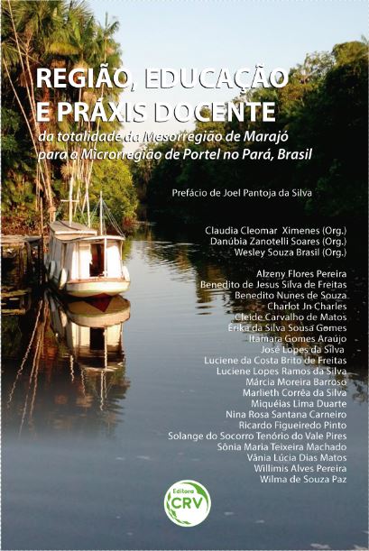 Capa do livro: REGIÃO, EDUCAÇÃO E PRÁXIS DOCENTE:<BR> da totalidade da mesorregião de Marajó para a microrregião de Portel no Pará, Brasil