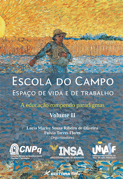 Capa do livro: ESCOLA DO CAMPO – ESPAÇO DE VIDA E DE TRABALHO:<br> a educação rompendo paradigmas [Volume II]