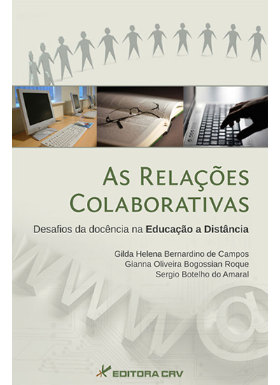 Capa do livro: AS RELAÇÕES COLABORATIVAS:<br>desafios da docência na educação a distância