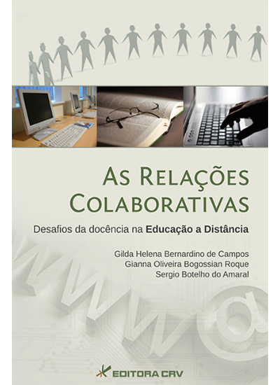 Capa do livro: AS RELAÇÕES COLABORATIVAS:<br>desafios da docência na educação a distância