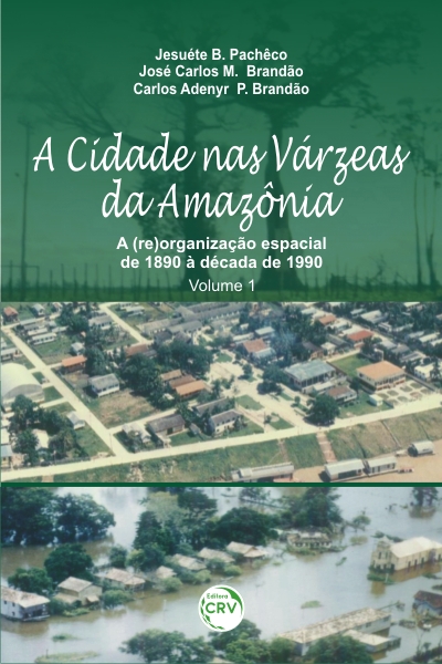 Capa do livro: A CIDADE NAS VÁRZEAS DA AMAZÔNIA: <br>a (re)organização espacial de 1890 à década de 1990 <br>Volume 1