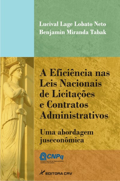 Capa do livro: A EFICIÊNCIA NAS LEIS NACIONAIS DE LICITAÇÕES E CONTRATOS ADMINISTRATIVOS: <br>uma abordagem juseconômica