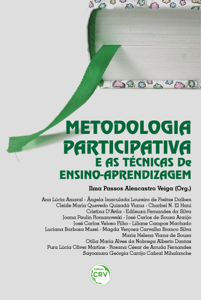Capa do livro: METODOLOGIA PARTICIPATIVA E AS TÉCNICAS DE ENSINO-APRENDIZAGEM