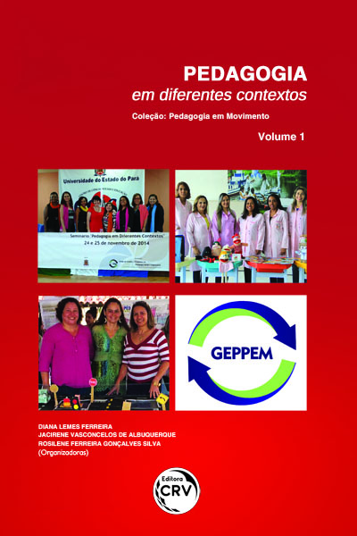 Capa do livro: PEDAGOGIA EM DIFERENTES CONTEXTOS – VOLUME 1
