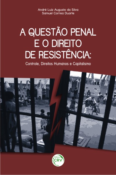 Capa do livro: A QUESTÃO PENAL E O DIREITO DE RESISTÊNCIA:<br>controle, direitos humanos e capitalismo