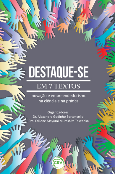 Capa do livro: DESTAQUE-SE:<br>em 7 textos, inovação e empreendedorismo na ciência e na prática