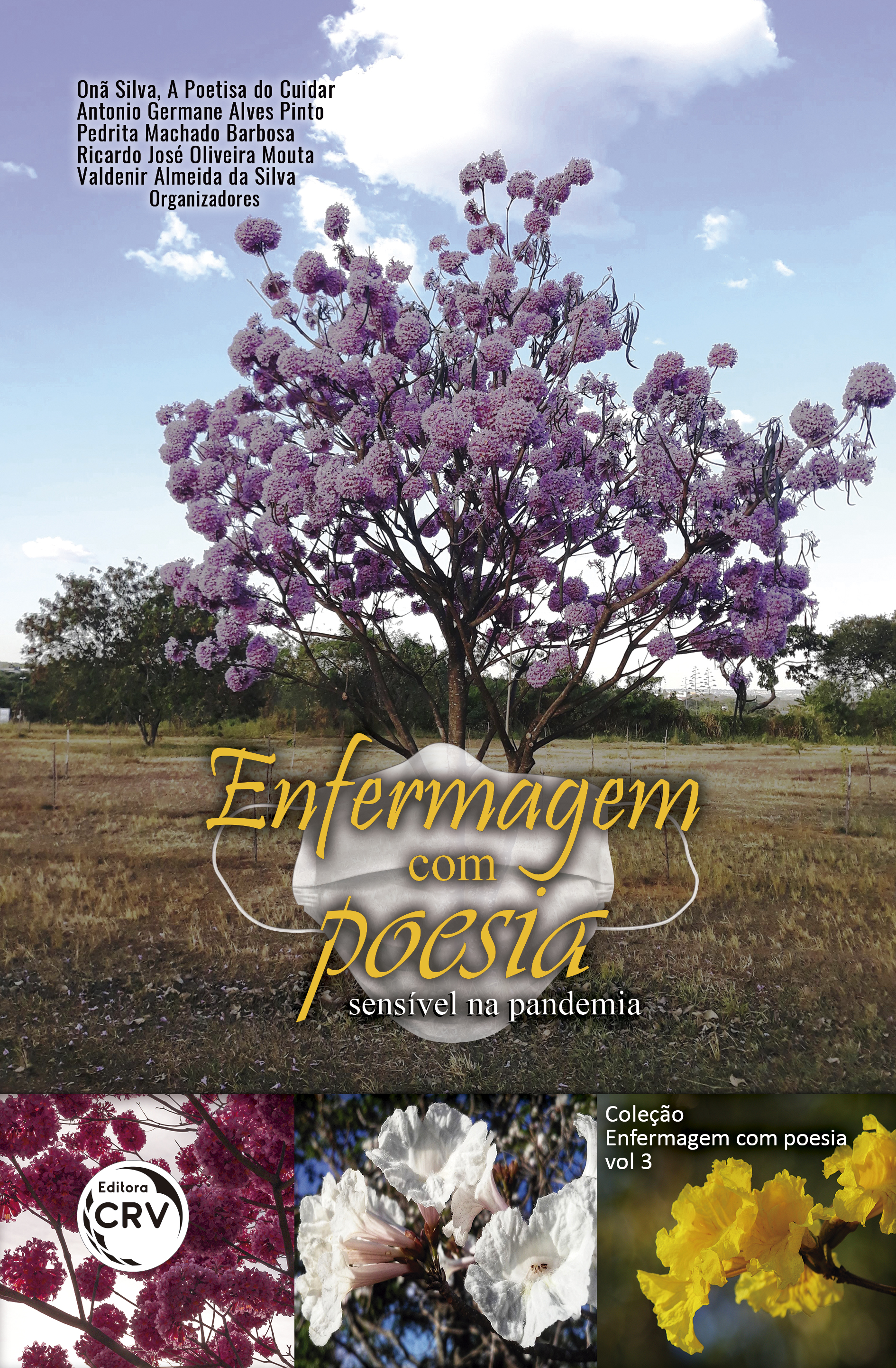 Capa do livro: Enfermagem com poesia sensível na pandemia