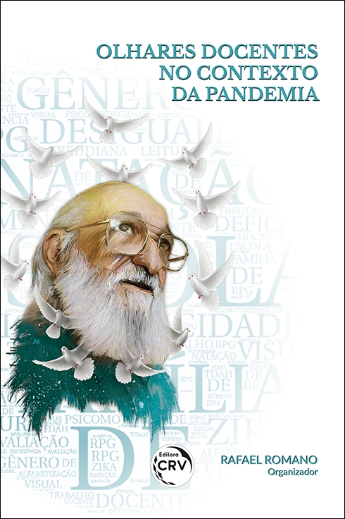 Capa do livro: OLHARES DOCENTES NO CONTEXTO DA PANDEMIA