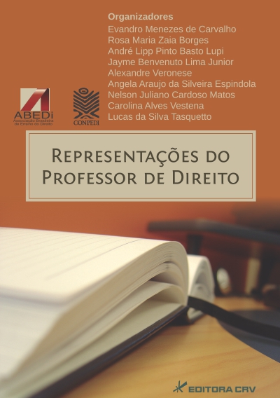 Capa do livro: REPRESENTAÇÕES DO PROFESSOR DE DIREITO