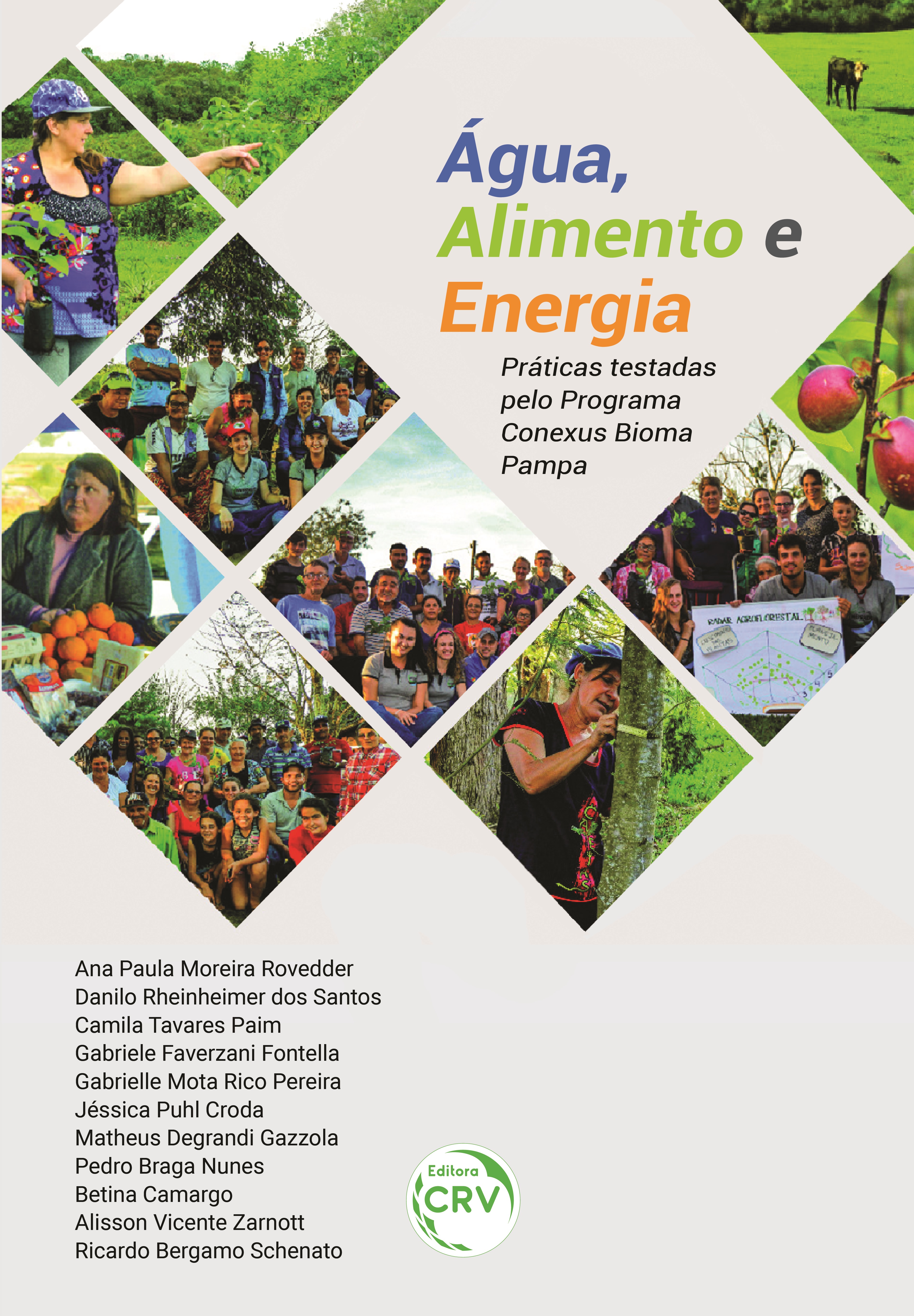Capa do livro: ÁGUA, ALIMENTO E ENERGIA:<br> práticas testadas pelo Programa Conexus Bioma Pampa
