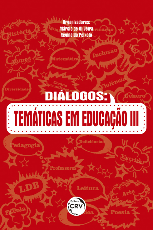 Capa do livro: DIÁLOGOS:  <br>temáticas em educação III