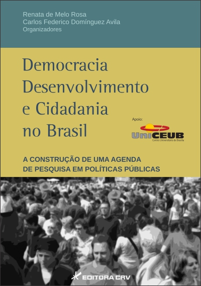 Capa do livro: DEMOCRACIA DESENVOLVIMENTO E CIDADANIA NO BRASIL:<br>a construção de uma agenda de pesquisa em políticas públicas