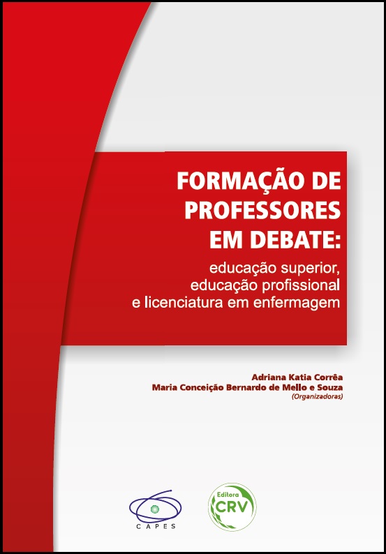 Capa do livro: FORMAÇÃO DE PROFESSORES EM DEBATE:<br> educação superior, educação profissional e licenciatura em enfermagem