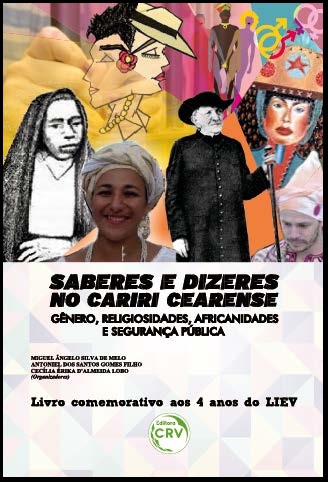 Capa do livro: SABERES E DIZERES NO CARIRI CEARENSE: gêneros, religiosidades, africanidades e segurança pública