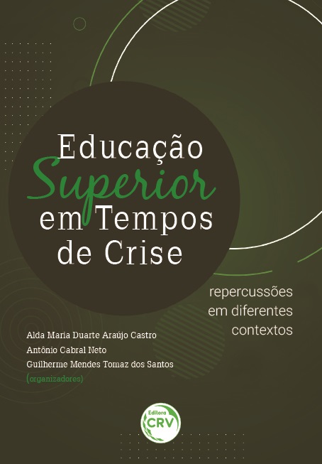 Capa do livro: EDUCAÇÃO SUPERIOR EM TEMPOS DE CRISE:<br> repercussões em diferentes contextos