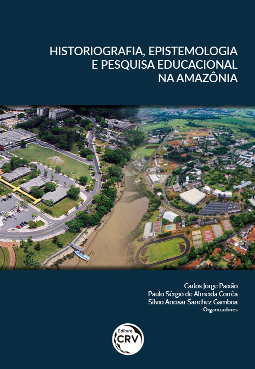 Capa do livro: HISTORIOGRAFIA, EPISTEMOLOGIA E PESQUISA EDUCACIONAL NA AMAZÔNIA