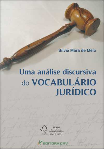 Capa do livro: UMA ANÁLISE DISCURSIVA DO VOCABULÁRIO JURÍDICO