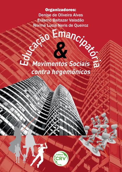 Capa do livro: EDUCAÇÃO EMANCIPATÓRIA E MOVIMENTOS SOCIAIS CONTRA HEGEMÔNICOS