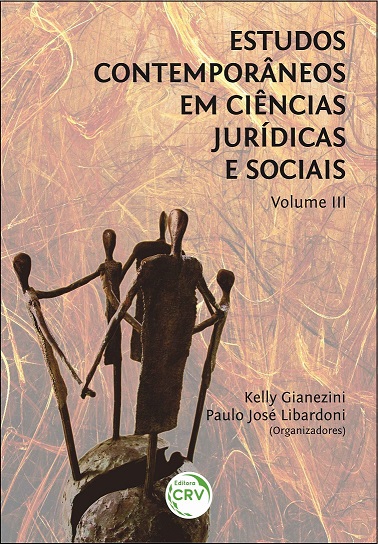 Capa do livro: ESTUDOS CONTEMPORÂNEOS EM CIÊNCIAS JURÍDICAS E SOCIAIS<br>Volume III