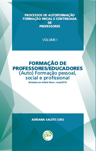 Capa do livro: FORMAÇÃO DE PROFESSORES/ EDUCADORES<br>(Auto)Formação pessoal, social e profissional<br> VOLUME I