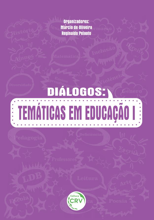 Capa do livro: DIÁLOGOS:<br>temáticas em educação I