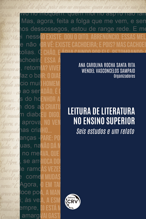 Capa do livro: LEITURA DE LITERATURA NO ENSINO SUPERIOR:<br>seis estudos e um relato