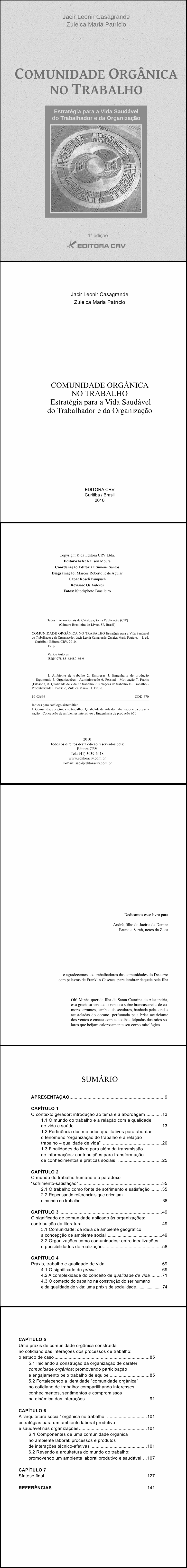 COMUNIDADE ORGÂNICA NO TRABALHO<br> Estratégia para a Vida Saudável do Trabalhador e da Organização