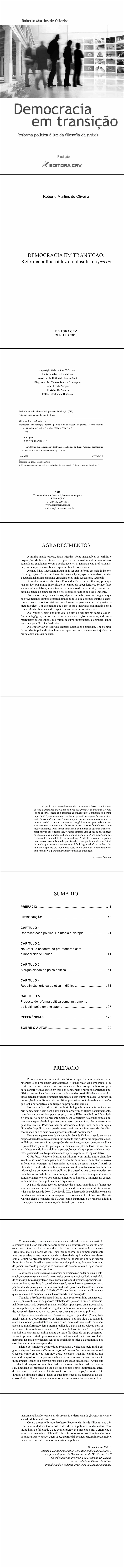 DEMOCRACIA EM TRANSIÇÃO:<BR>reforma política à luz da filosofia da práxis