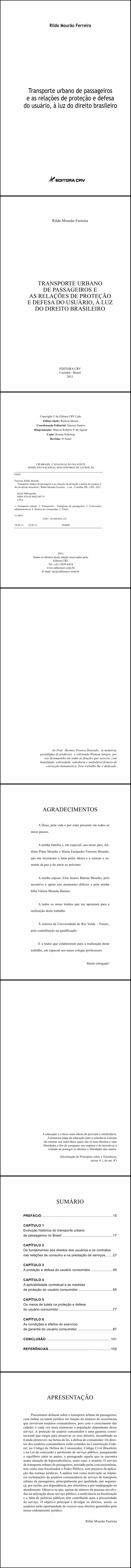 TRANSPORTE URBANO DE PASSAGEIROS E AS RELAÇÕES DE PROTEÇÃO E DEFESA DO USUÁRIO, À LUZ DO DIREITO BRASILEIRO