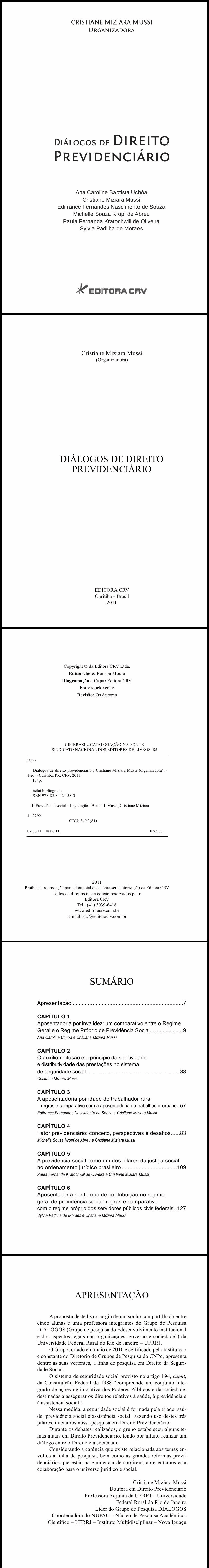 DIÁLOGOS DE DIREITO PREVIDENCIÁRIO