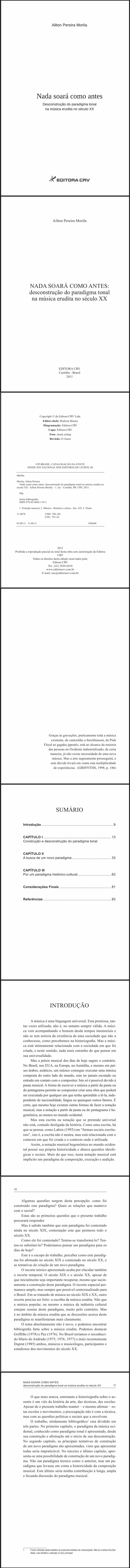 NADA SOARÁ COMO ANTES:<br>desconstrução do paradigma tonal na música erudita no século XX