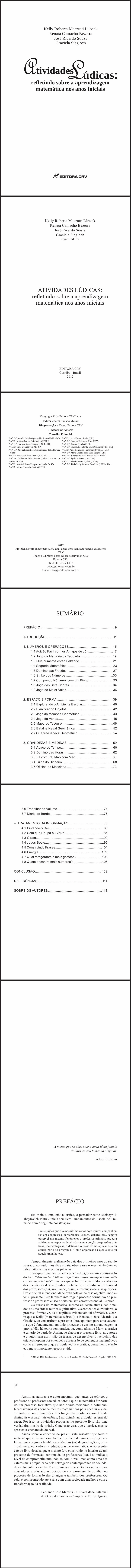 ATIVIDADES LÚDICAS:<br>refletindo sobre a aprendizagem matemática nos anos iniciais