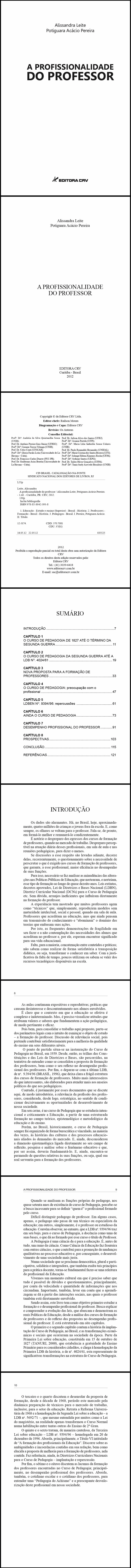 A PROFISSIONALIDADE DO PROFESSOR