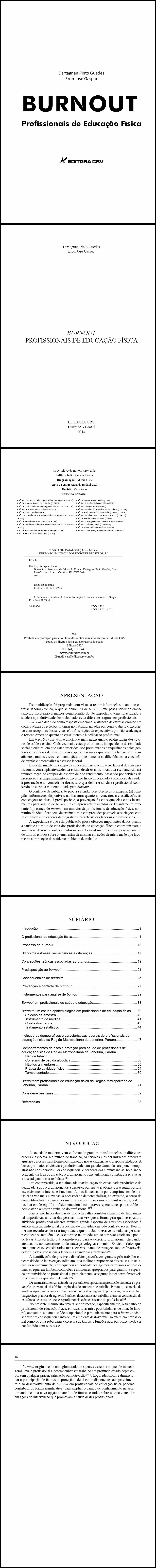 BURNOUT<BR> Profissionais de Educação Física