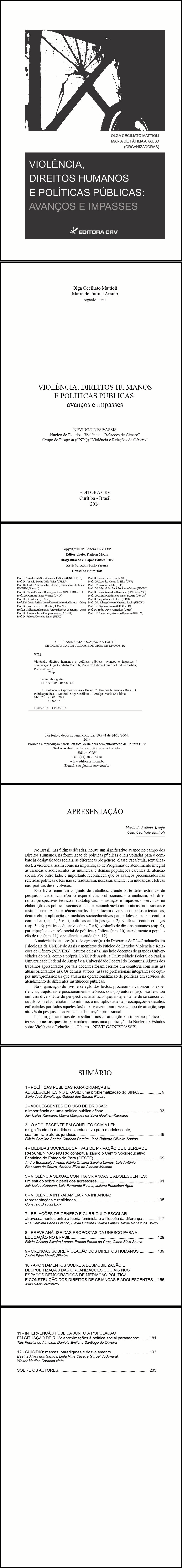 VIOLÊNCIA, DIREITOS HUMANOS E POLÍTICAS PÚBLICAS:<BR> avanços e impasses