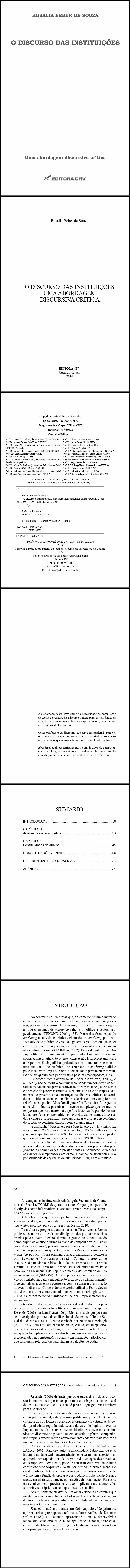 O DISCURSO DAS INSTITUIÇÕES UMA ABORDAGEM DISCURSIVA CRÍTICA