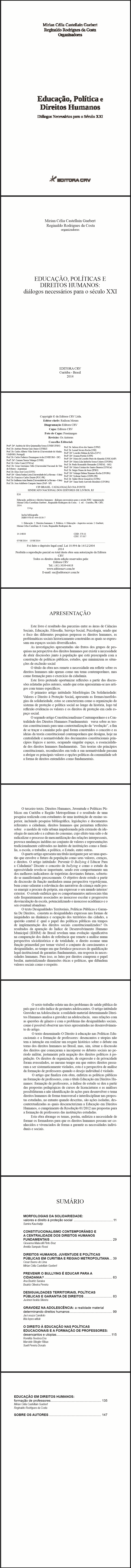 EDUCAÇÃO, POLÍTICAS E DIREITOS HUMANOS:<br>diálogos necessários para o século XXI