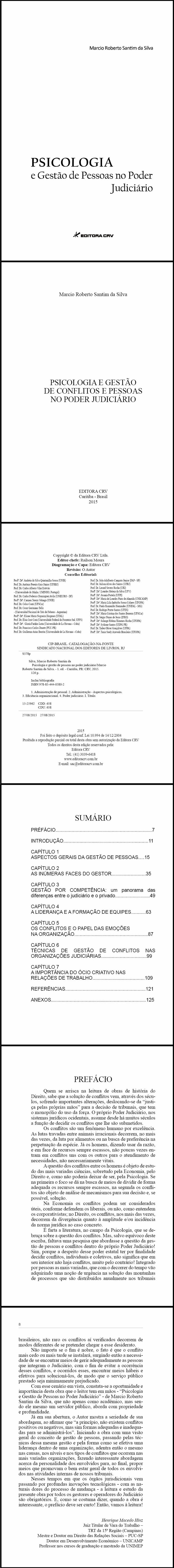 PSICOLOGIA E GESTÃO DE CONFLITOS E PESSOAS NO PODER JUDICIÁRIO