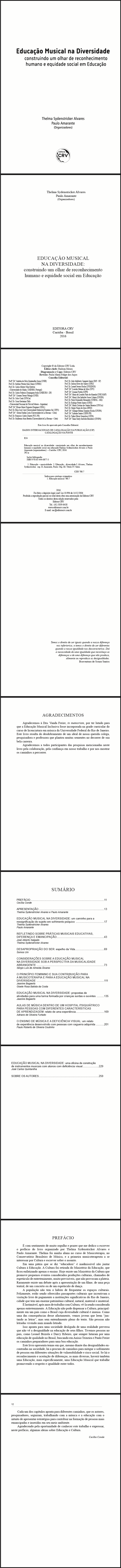 EDUCAÇÃO MUSICAL NA DIVERSIDADE:<br>construindo um olhar de reconhecimento humano e equidade social em educação