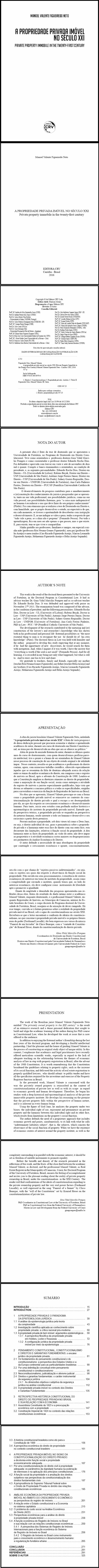 A PROPRIEDADE PRIVADA IMÓVEL NO SÉCULO XXI<br>Private property immobile in the twenty-first century