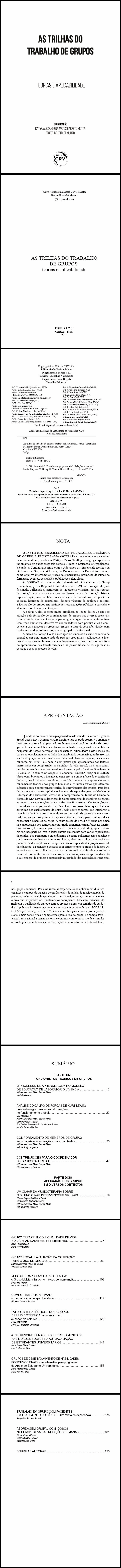 AS TRILHAS DO TRABALHO DE GRUPOS:<br>teorias e aplicabilidade