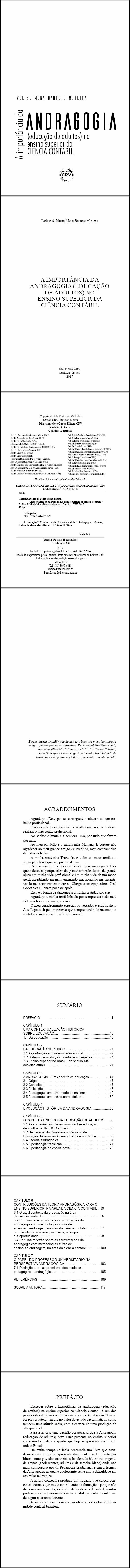 A IMPORTÂNCIA DA ANDRAGOGIA (EDUCAÇÃO DE ADULTOS) NO ENSINO SUPERIOR DA CIÊNCIA CONTÁBIL