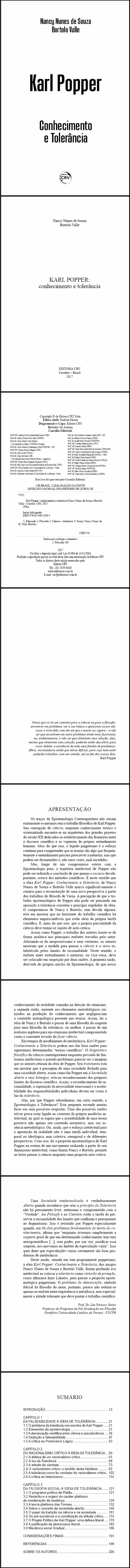 KARL POPPER:<br>conhecimento e tolerância