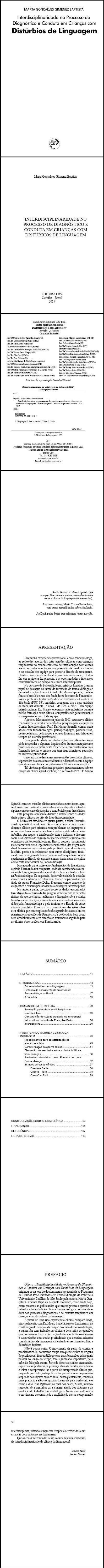 INTERDISCIPLINARIDADE NO PROCESSO DE DIAGNÓSTICO E CONDUTA EM CRIANÇAS COM DISTÚRBIOS DE LINGUAGEM