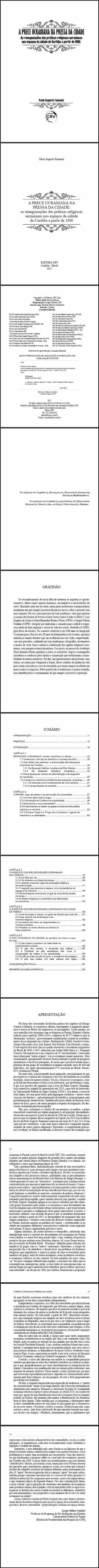 A PRECE UCRANIANA NA PRESSA DA CIDADE:<br> as renegociações das práticas religiosas ucranianas nos espaços da cidade de Curitiba a partir de 1960