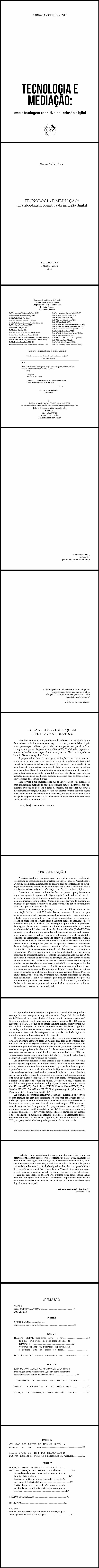 TECNOLOGIA E MEDIAÇÃO:<br>uma abordagem cognitiva da inclusão digital