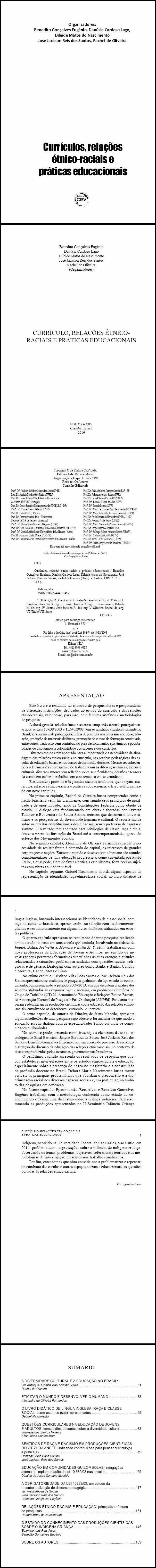 CURRÍCULO, RELAÇÕES ÉTNICO-RACIAIS E PRÁTICAS EDUCACIONAIS