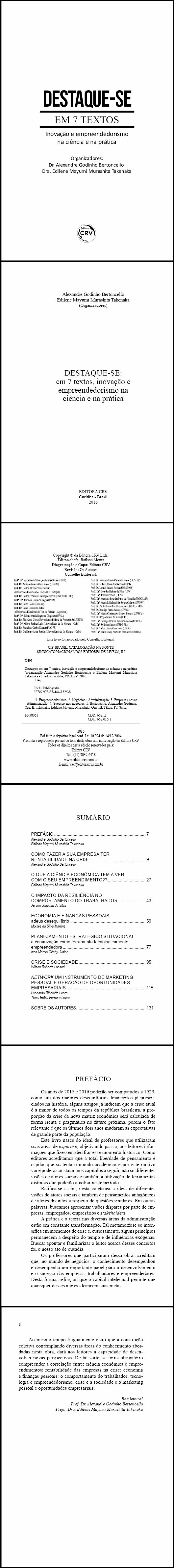 DESTAQUE-SE:<br>em 7 textos, inovação e empreendedorismo na ciência e na prática