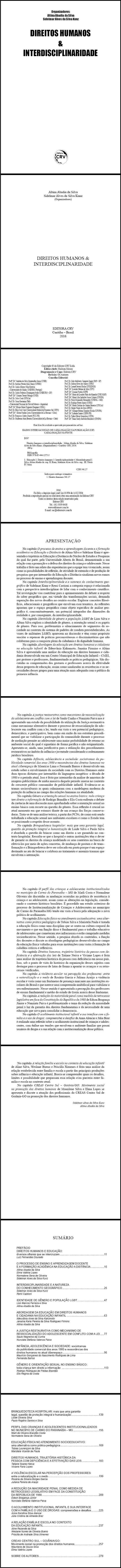 DIREITOS HUMANOS E INTERDISCIPLINARIDADE