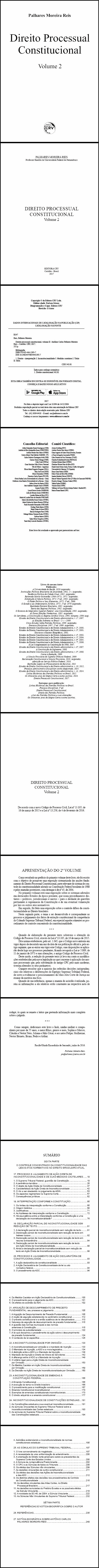 DIREITO PROCESSUAL CONSTITUCIONAL, VOLUME II
